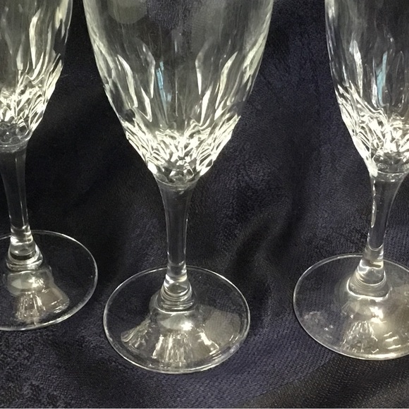 BEAUTIFUL SET OF 10 CRISTAL d’ ARQUES JUAN FLUTED CHAMPAGNE GLASSES - Picture 3 of 6